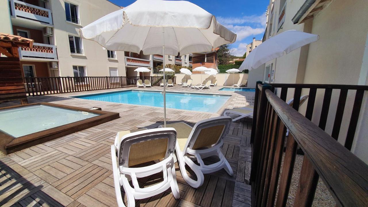 格雷乌莱班Le Familial - T3 Piscine, Climatisation & Balcon公寓 外观 照片